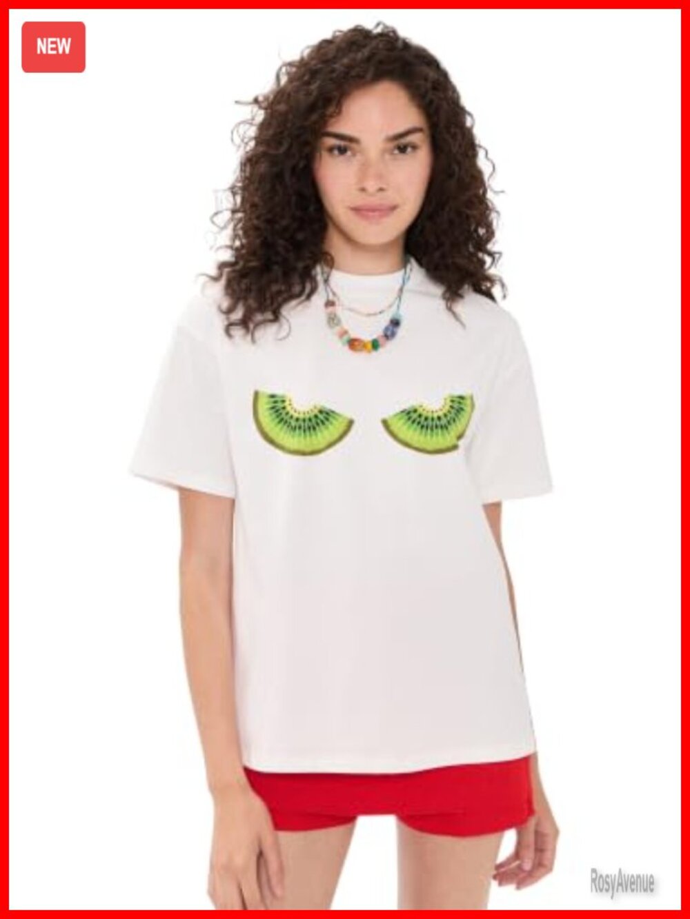 Never Fully Dressed Kiwi Graphic Crew Neck Tee